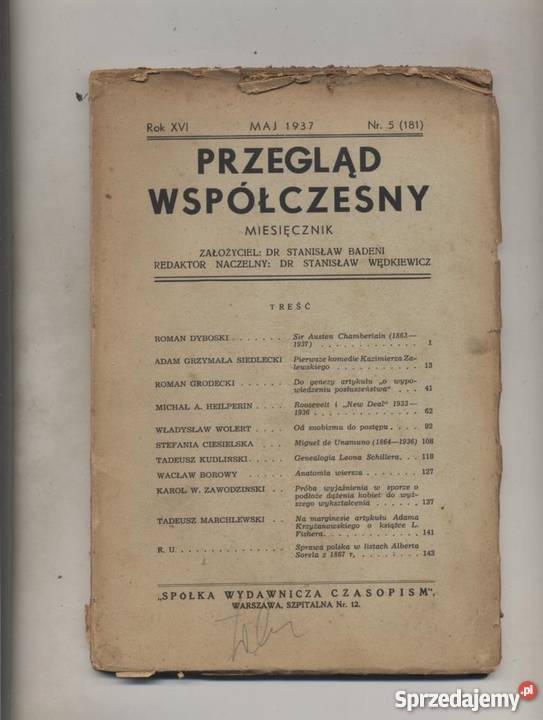 Przegląd Współczesny XVI 5 181 Szczecin