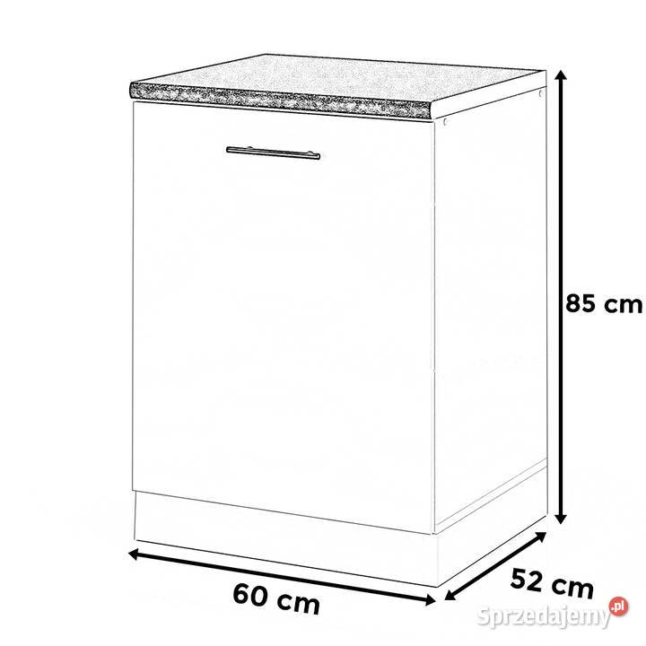 Szafka Kuchenna Stojąca Z Blatem Szafka Cargo 60 52cm warmińsko-mazurskie Elbląg sprzedam