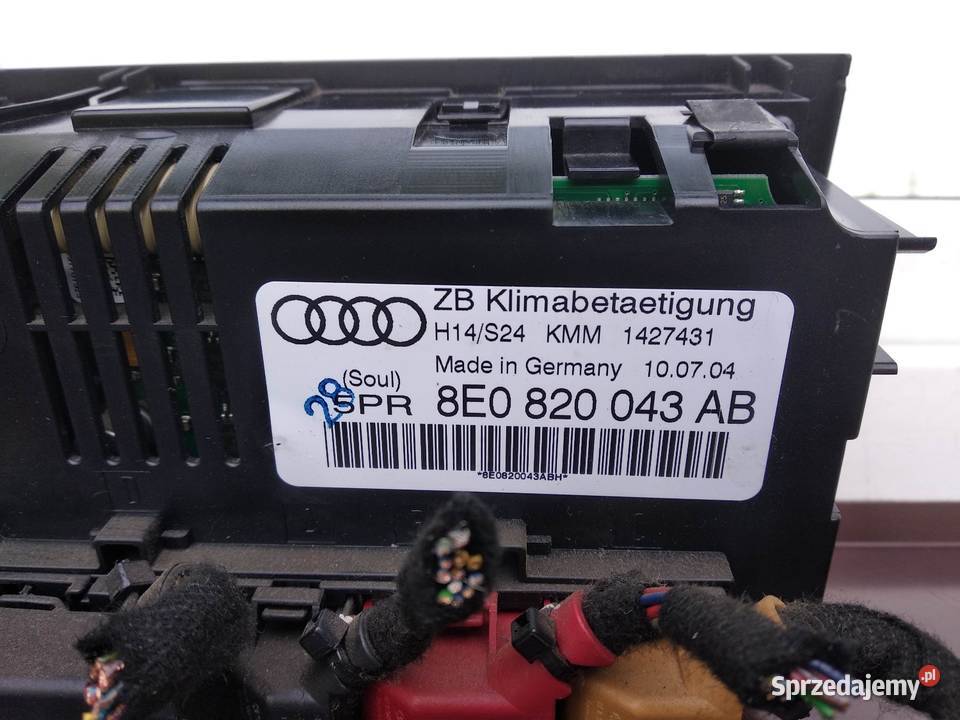 Audi A4 B6 panel sterowania nawiewem sprzedam