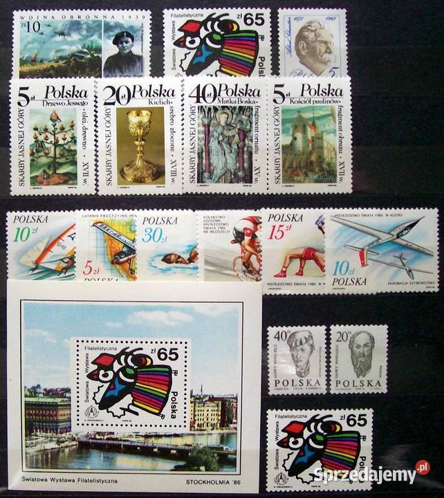 Znaczki polskie 1986 III kwartał Leźnica Wielka-Osiedle