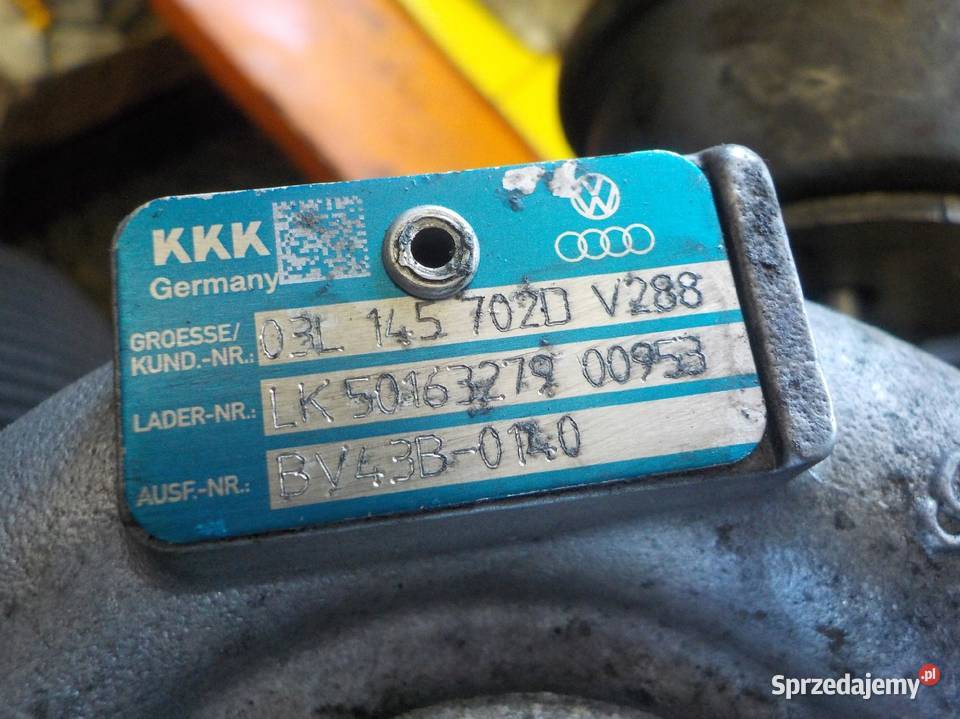 A4 B8 A5 Q5 EXEO 20 TDI 11r 143 CAG turbina osobowe Suków