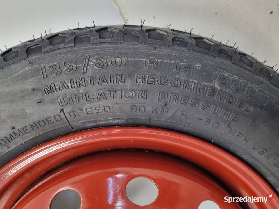 KOŁO DOJAZDOWE Lancia Fiat Panda 13580 R14 4x98 Chełm