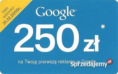 Kupon google adwords 250 Reklama google Kraków