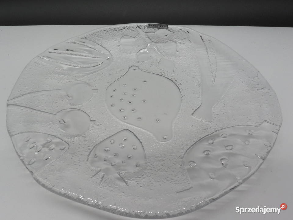 Kosta Boda TROPIC szklany talerz patera owoce Porcelana i szkło Raszków sprzedam