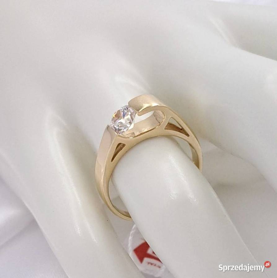 Pierścionek r11 Złoty pr585 Modern Z673 złote Poznań