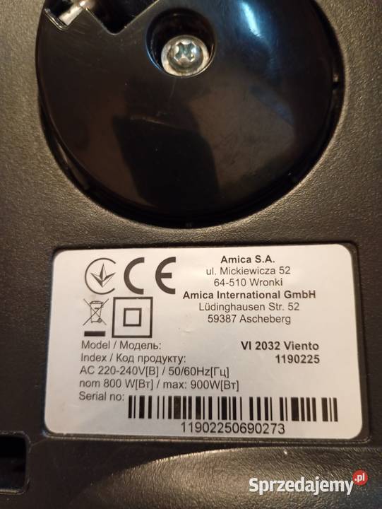 Odkurzacz workowy Amica viento Kraków