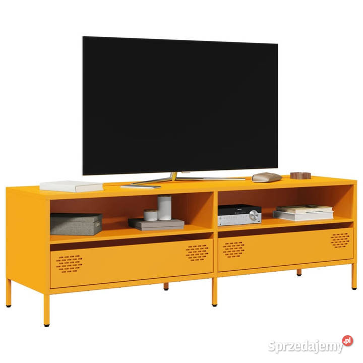 Szafka RTV żółta 135x39x435 stal walcowana na mazowieckie Warszawa