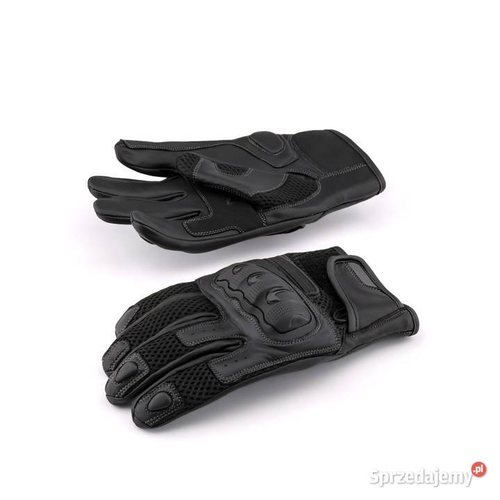 Krótkie skórzane rękawiczki letnie z Części i akcesoria motocyklowe sprzedam