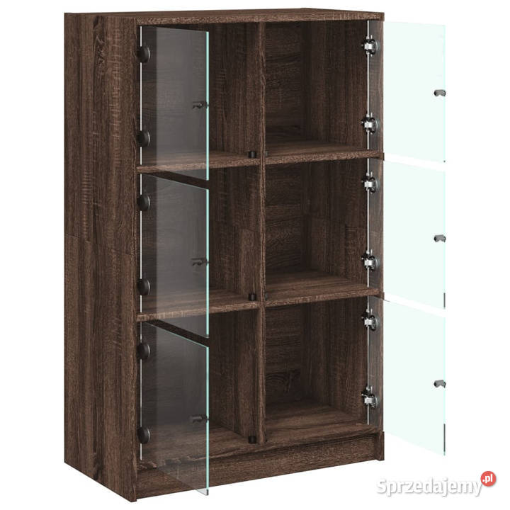 Szafka z drzwiczkami brązowy dąb 68x37x109 Warszawa