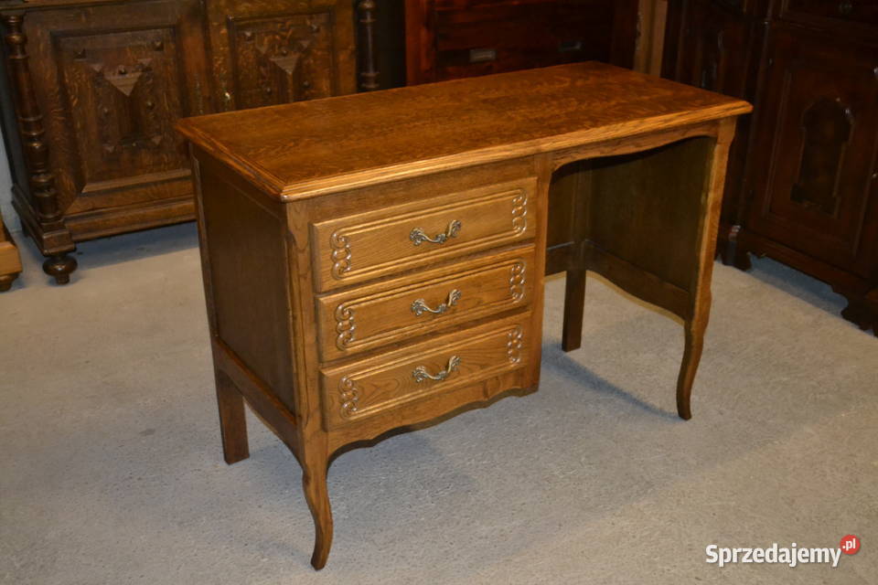 biurko ludwikowskie małe dąb Będzin sprzedam