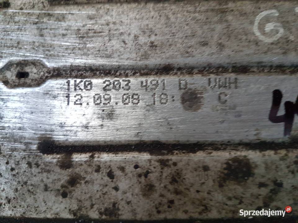 VW SKODA 19 TDI CHLODNICA PALIWA 1K0203491D Rok produkcji 2011 wielkopolskie Turek