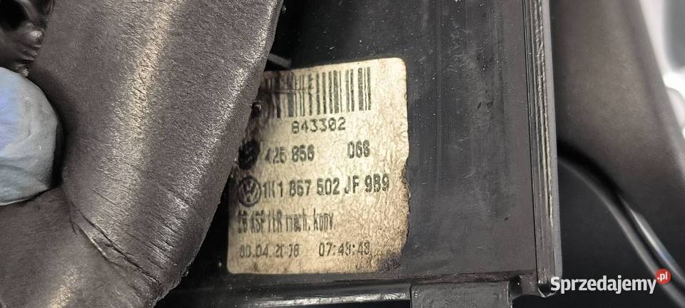 LUSTERKO PRAWE VOLKSWAGEN GOLF V PIN7 Lipno