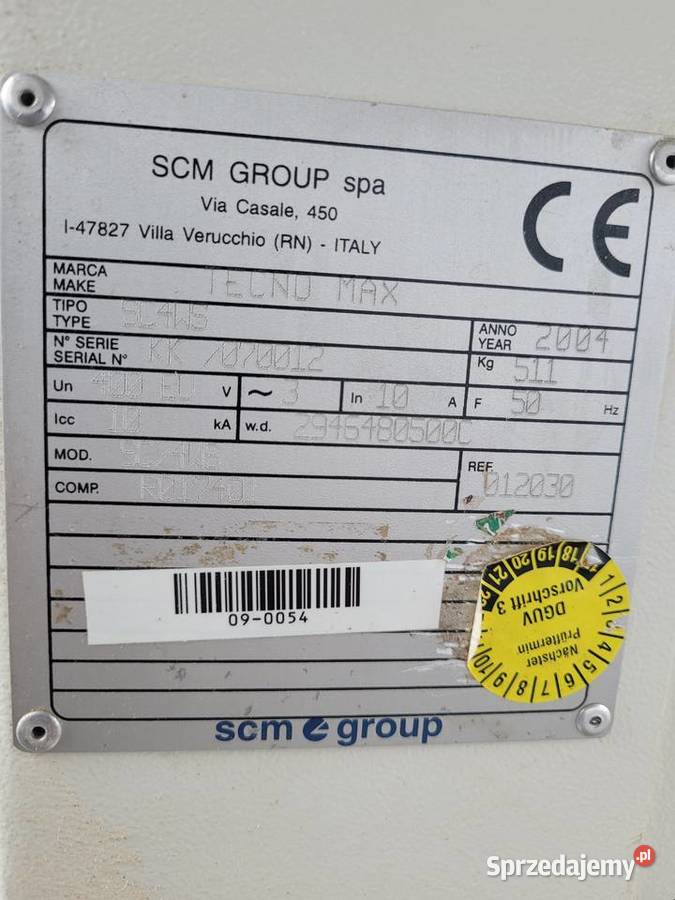 Piła formatowa z podcinakiem SCM tecnomax SC4 WS Miastko sprzedam