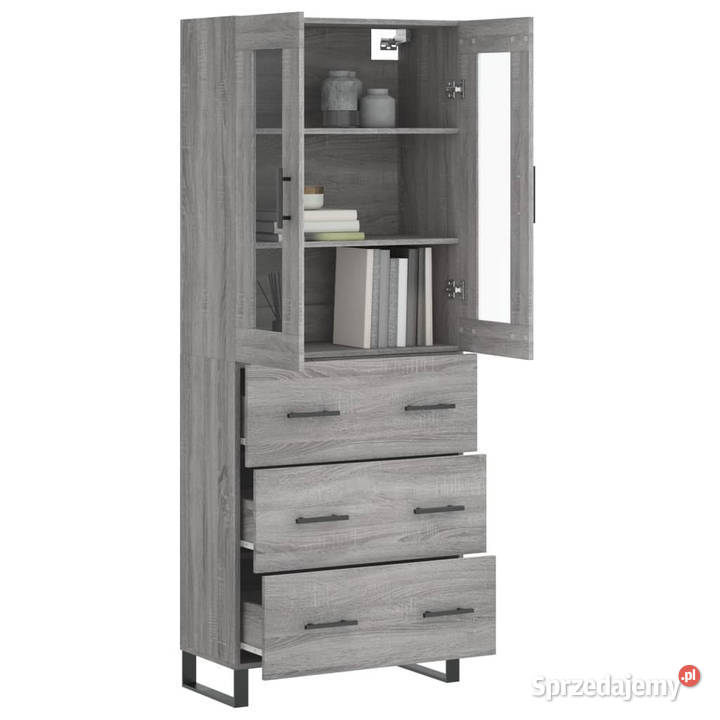 Witrynka szary dąb sonoma 695x34x180 materiał mazowieckie Warszawa