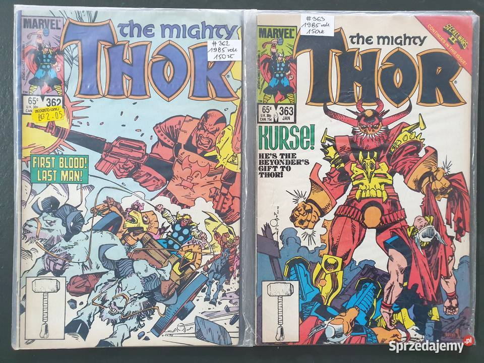 The Mighty Thor kolekcja 17 komiksów Marvel USA pomorskie Gdynia sprzedam
