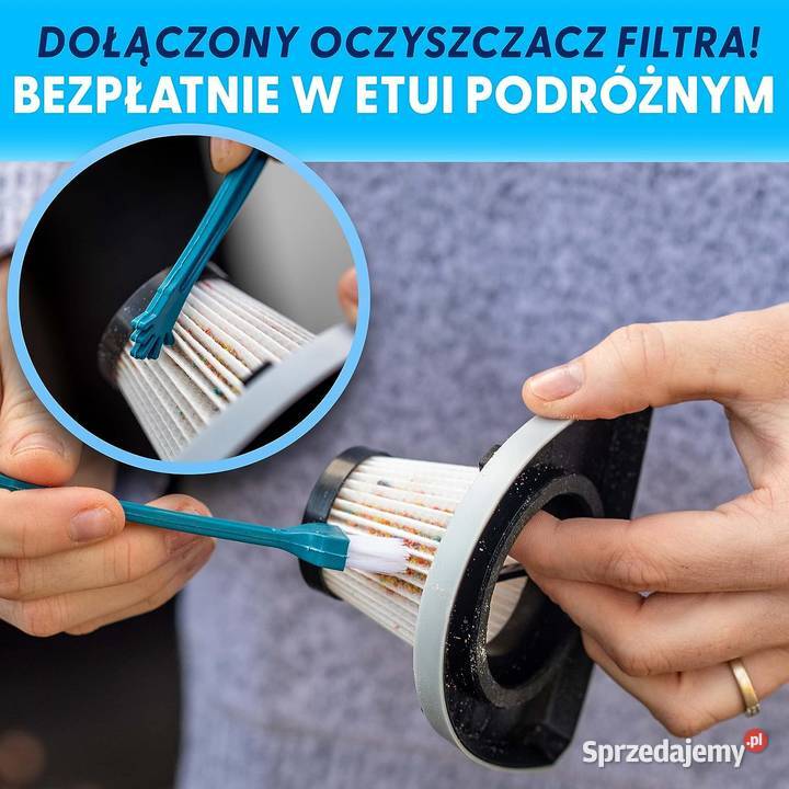 Odkurzacz samochodowy przenośny lekki wydajny z Dom i Ogród