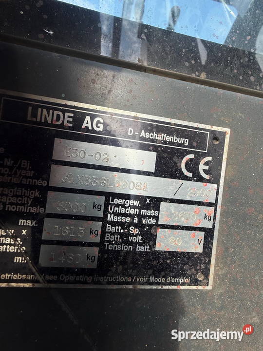 wózek widłowy elektryczny LINDE E30 wolny skok Działoszyn