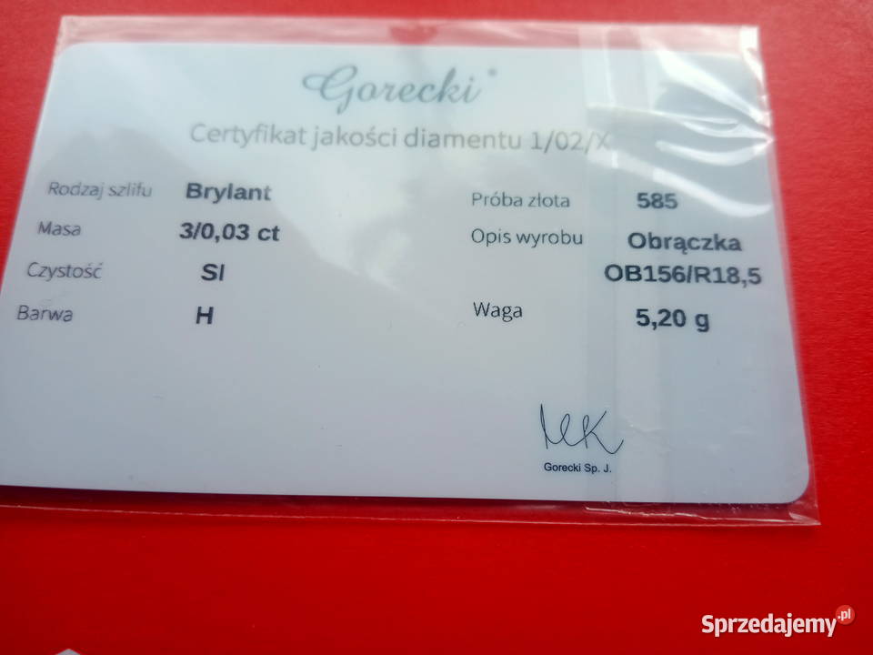 Brylant Złote Obrączki Nowe OKAZJA