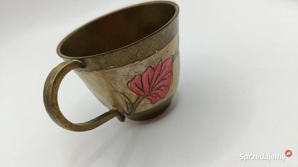 Dekoracyjny mosiężny kubek Zamość