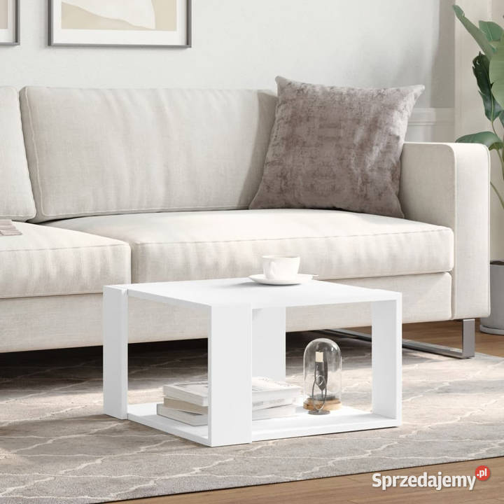 Stolik kawowy biały 515x515x30 materiał Warszawa
