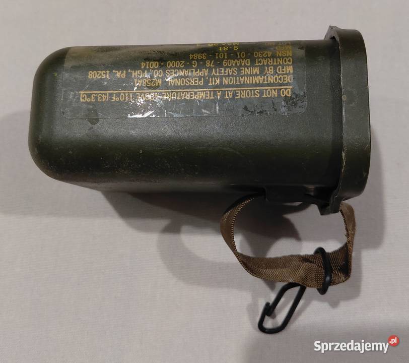 Pudełko wodoszczelne M258A1 Us Army decon kit Kolekcje Wrocław