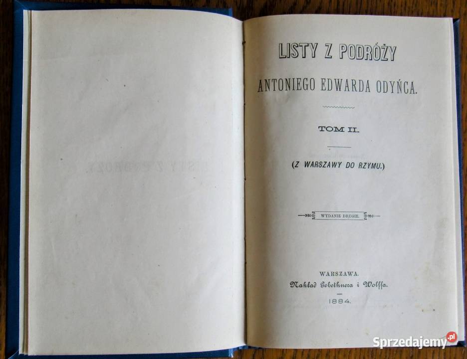 Listy z podróży AOdyńca z 1884 roku TII lubelskie Bychawka Trzecia
