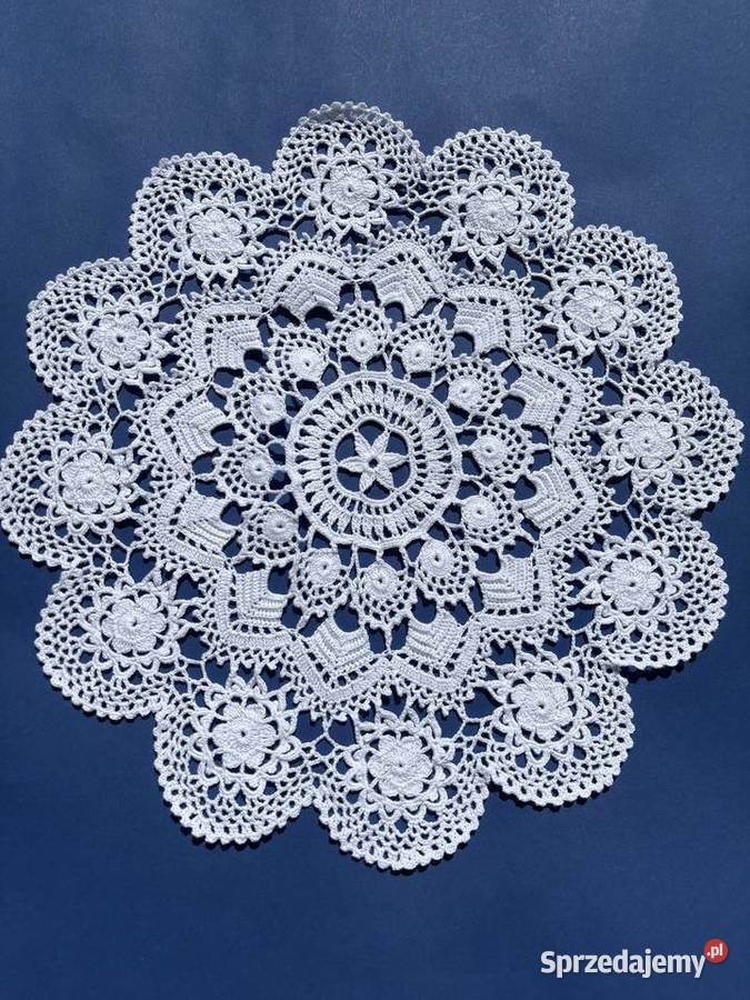 serwetka szydełkowa biały Ostrów Wielkopolski