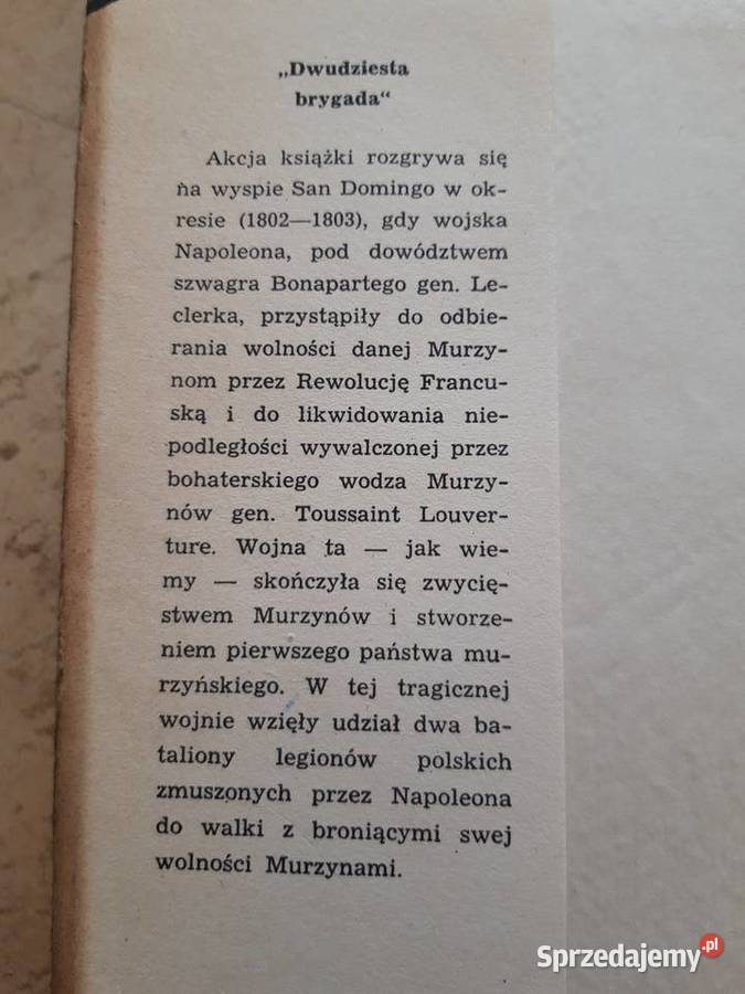 Dwudziesta Brygada Jan Dobraczyński PAX 1957 Antykwariat Bielsko-Biała sprzedam