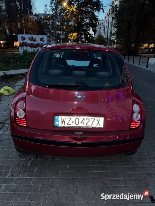 Nissan Micra K12 2004 1 WŁAŚCICIEL klimatyzacja mazowieckie Warszawa sprzedam