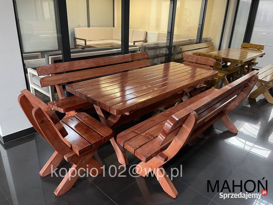 Meble ogrodowe drewniane WYSYŁKA Zestawy mebli ogrodowych Warszawa sprzedam