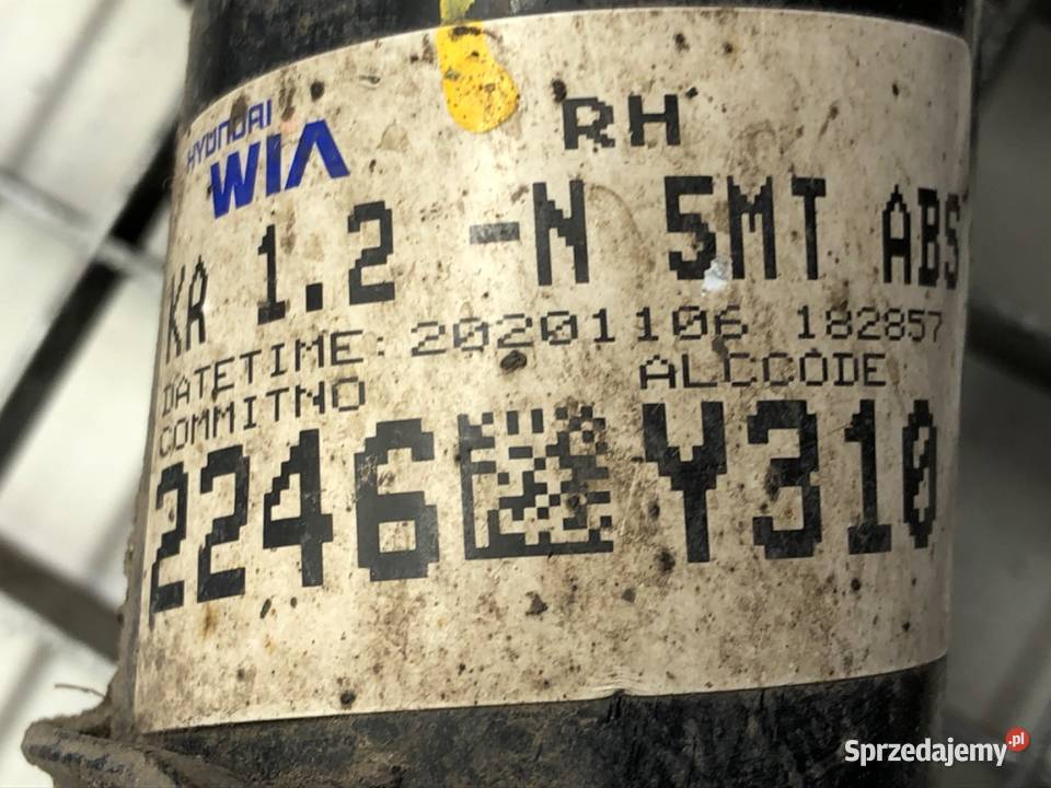 AMORTYZATOR PRAWY PRZÓD KIA RIO IV 12 Hatchback Amortyzatory