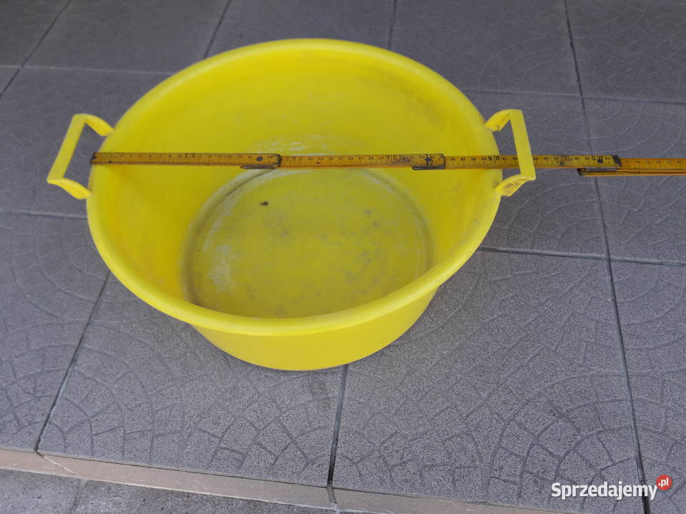Miednica plastikowa żółta z uchwytami bokach ok Kraków