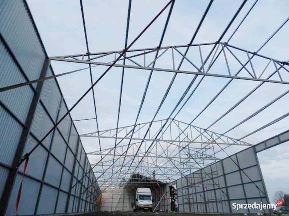 Blaszana montowana hala 1260 m szara Kraków