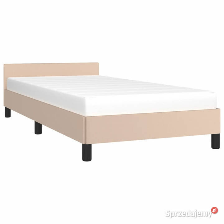 Rama łóżka z zagłówkiem bez materaca cappuccino 83cm Łóżka i materace Warszawa sprzedam