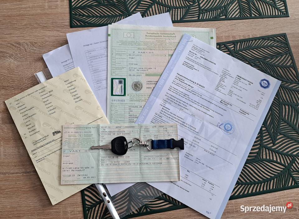 HYOSUNG AQUILA GV 250 2012r NA WTRYSKU STAN NOWY czterosuwowy Niemianowice