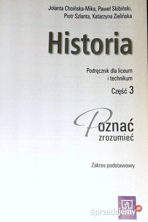 Historia Poznać zrozumieć Podręcznik Część 3 Chełm