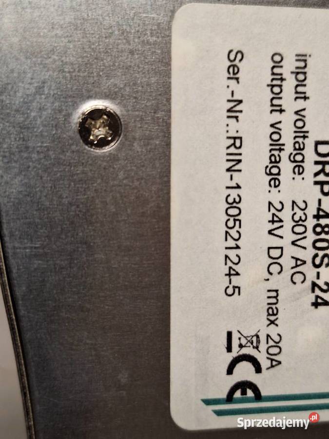 Zasilacz na szynę DIN drp480s24 Pozostałe Mała Wieś