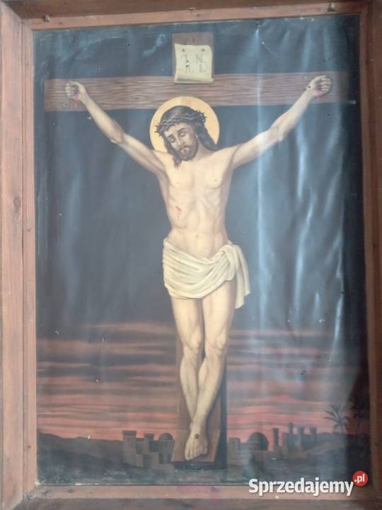 Święty obraz oleodruk 68 x 88 Gdów sprzedam