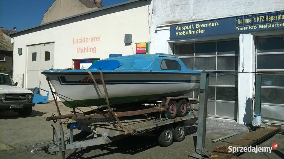 łódź kadłubowa 65m z przyczepą dokumenty lekka Gubin sprzedam