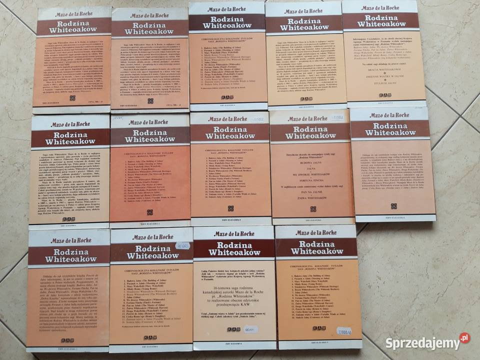 Rodzina Whiteoaków 14 tomów 1989 śląskie Bielsko-Biała