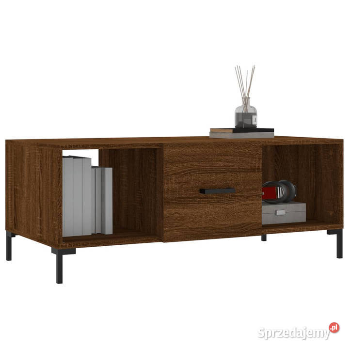 Stolik kawowy brązowy dąb 102x50x40 WM829307 Warszawa