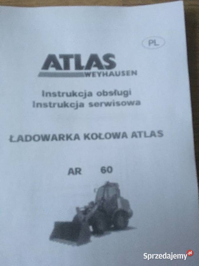dtr instrukcja obsługi ATLAS TEREX AR 60 i iNNE