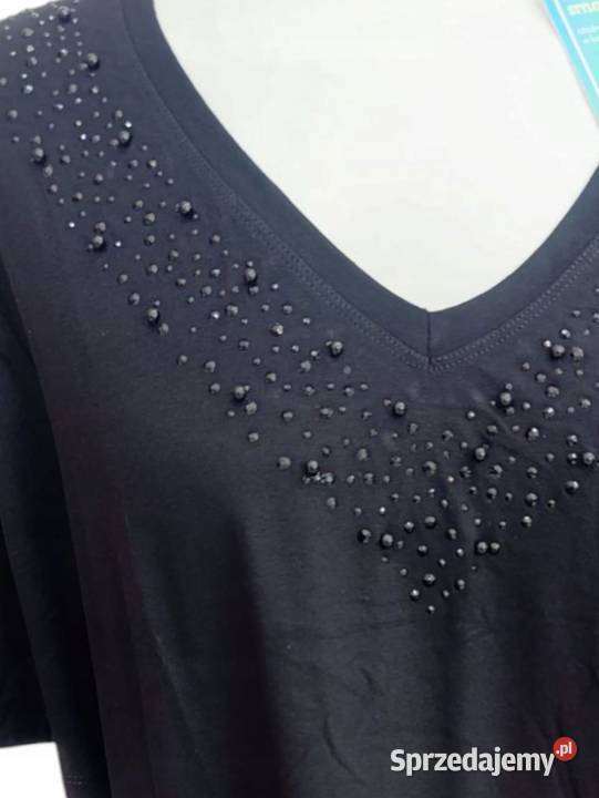 Luksusowa bluzka damska Cekiny koronki kamienie Pątnów