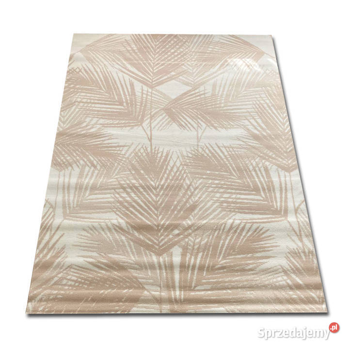 DYWAN 140X200 IDEA LIŚĆ BEŻOWY GĘSTY WŁOS 2m Białystok