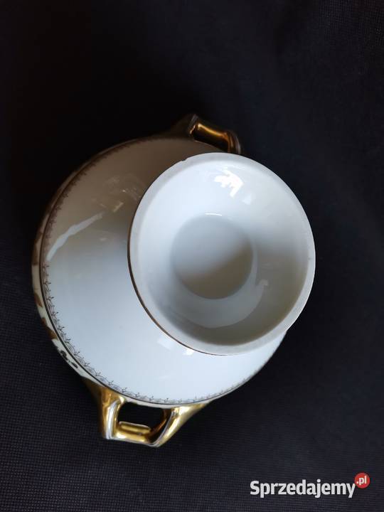 Stara przedwojenna mała złocona waza śląskie Katowice