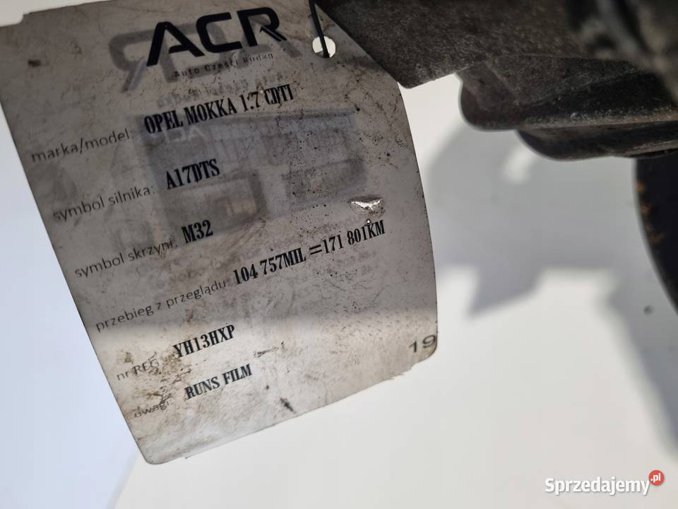 SKRZYNIA BIEGÓW Opel Astra IV J 17 CDTI MANUALNA Chełm