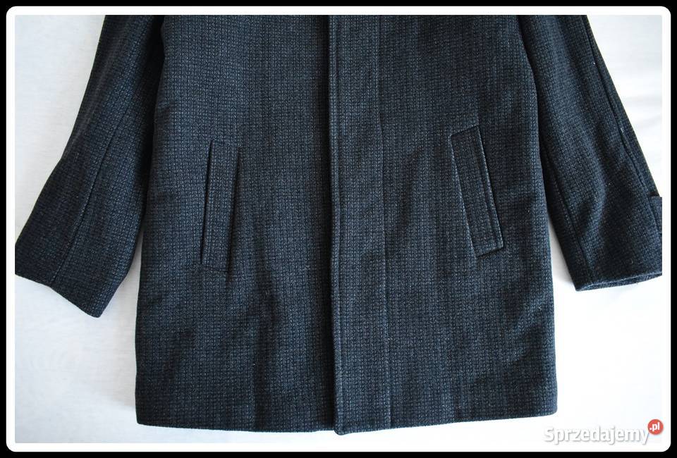 Męski płaszcz WEŁNA70 i kaszmir 46 182 elegancki Płock