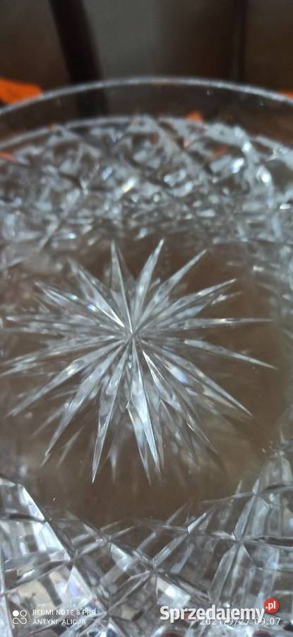 Talerzyk kryształowe szkło Szlifowanie w romby Gdańsk