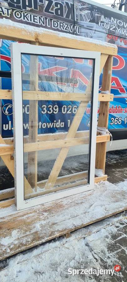 OKNO KacprzaK 97x151 FIX OKNA Używane TRAPEZ Lublin sprzedam