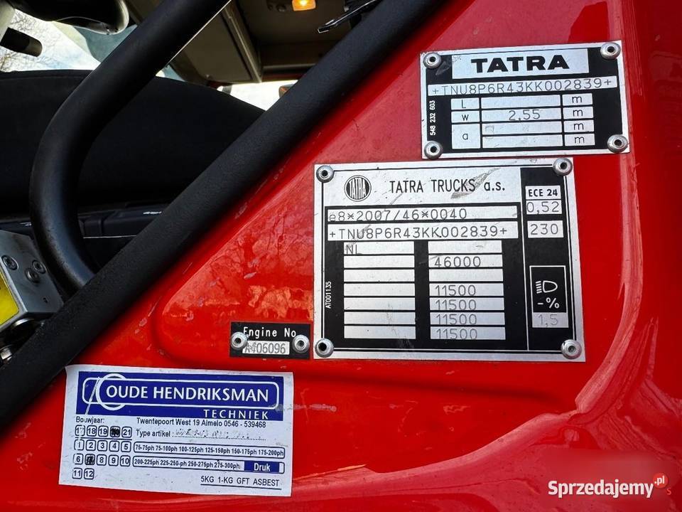 Wywrotks 8x8 TATRA Warszawa sprzedam